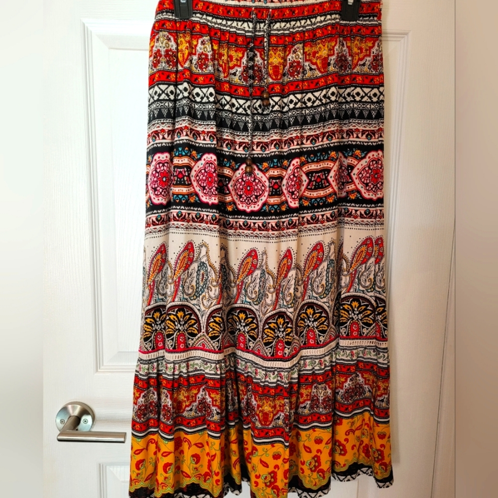 Christian Sirano Skirt Multi Color Size M